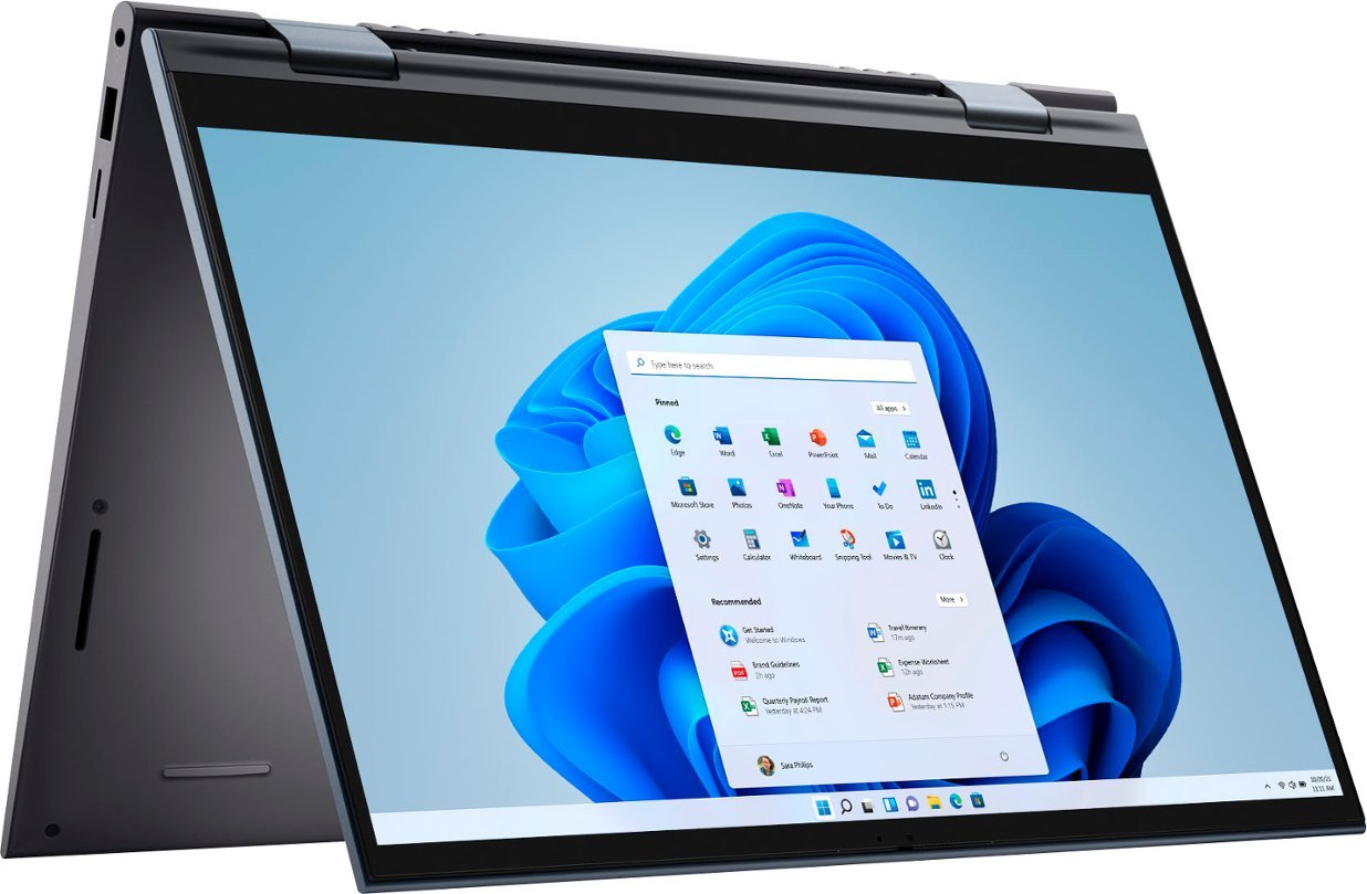 Dell Inspiron 14 7415 2-in-1 Laptop 14 FHD IPS Touch Screen Display AMD Ryzen 7-5700U 8GB RAM 256GB SSD AMD® Radeon™ Graphics Keyboard Eng Arabic