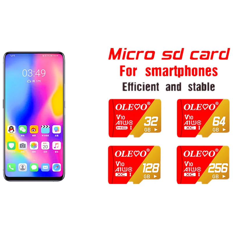 Original Class 10 Memory Card EVO+ EVO Plus 256GB 128GB 64GB 16GB Mini SD card 32GB TF Card cartao de memoria for Mobile Phone