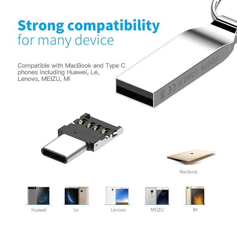 DM AD011 MINI TYPE-C Adaptor OTG function Turn normal USB into TYPE C USB flash drive