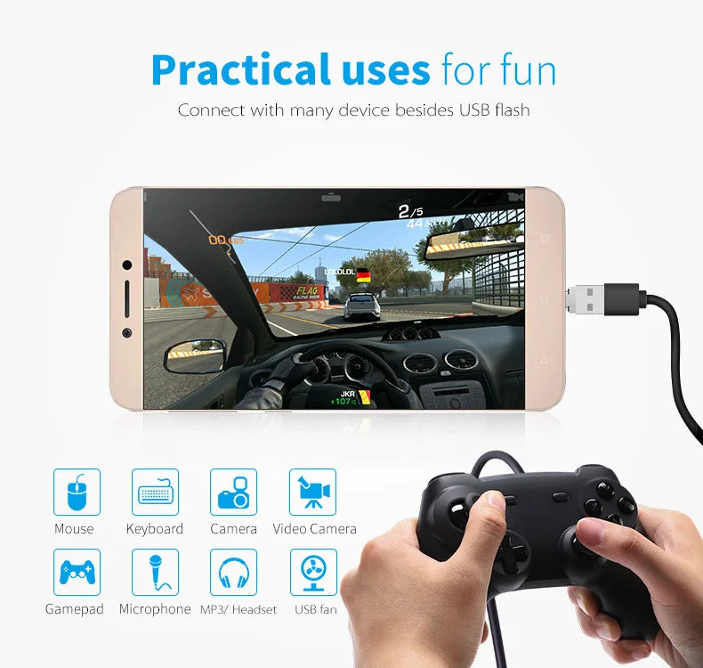 DM AD011 MINI TYPE-C Adaptor OTG function Turn normal USB into TYPE C USB flash drive