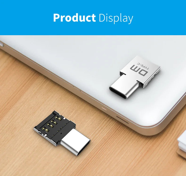 DM AD011 MINI TYPE-C Adaptor OTG function Turn normal USB into TYPE C USB flash drive