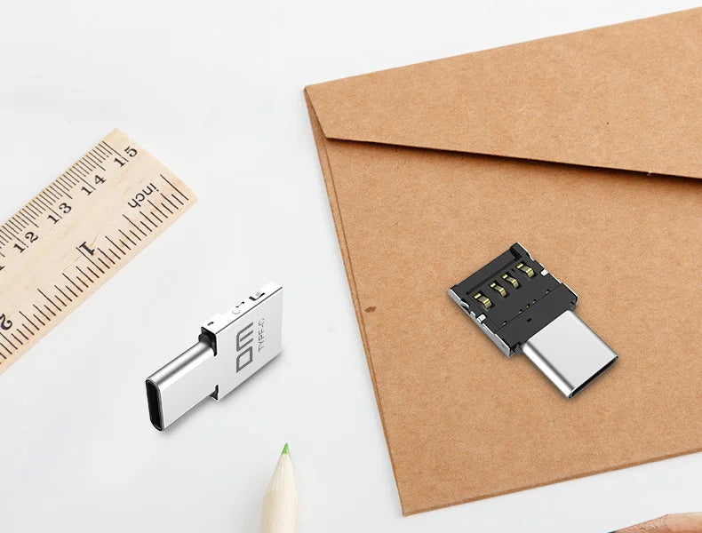 DM AD011 MINI TYPE-C Adaptor OTG function Turn normal USB into TYPE C USB flash drive