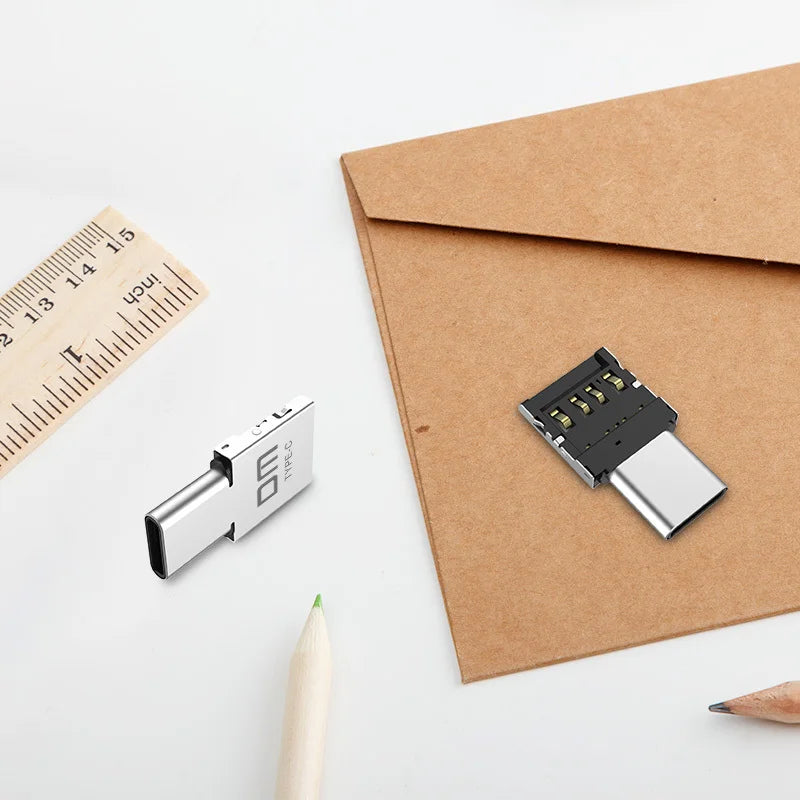 DM AD011 MINI TYPE-C Adaptor OTG function Turn normal USB into TYPE C USB flash drive