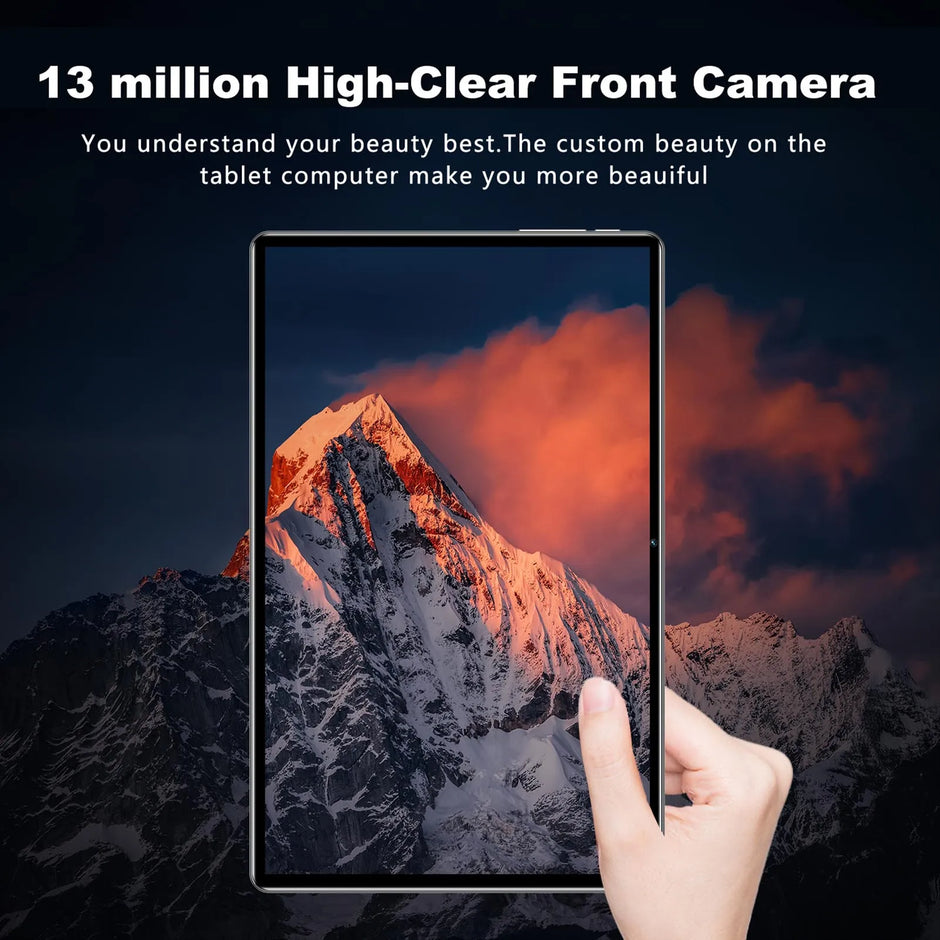 10inch Tablets High-Clear 1960*1200 Dual Camera 8-Core Processor Android 14 Tablets for Home Office Meetings 8GB+256GB