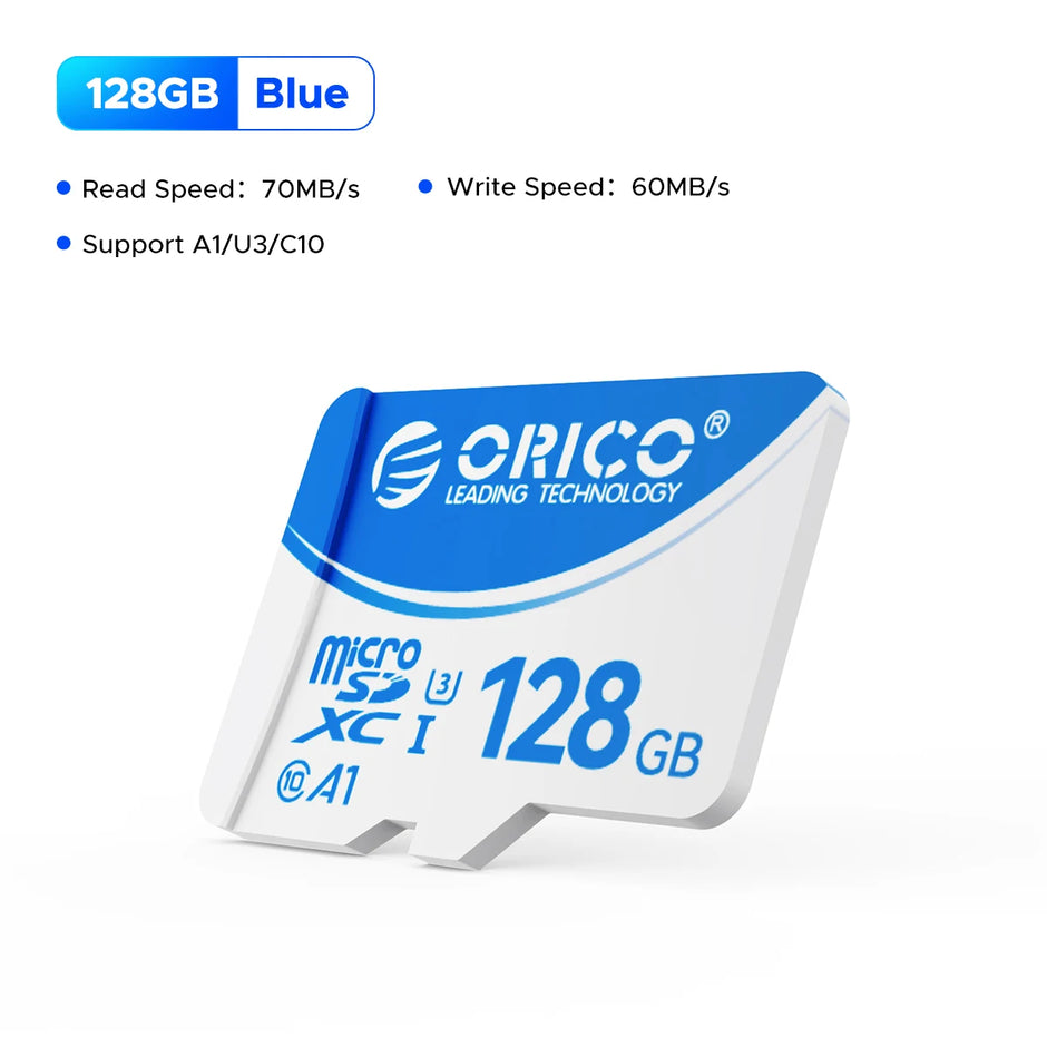 ORICO Original Memory Cards 16GB 32GB 64GB 128GB TF Memory Card A1 U3 Class10 V10 For Camera/Drone/Dash Cam High Speed SD Card