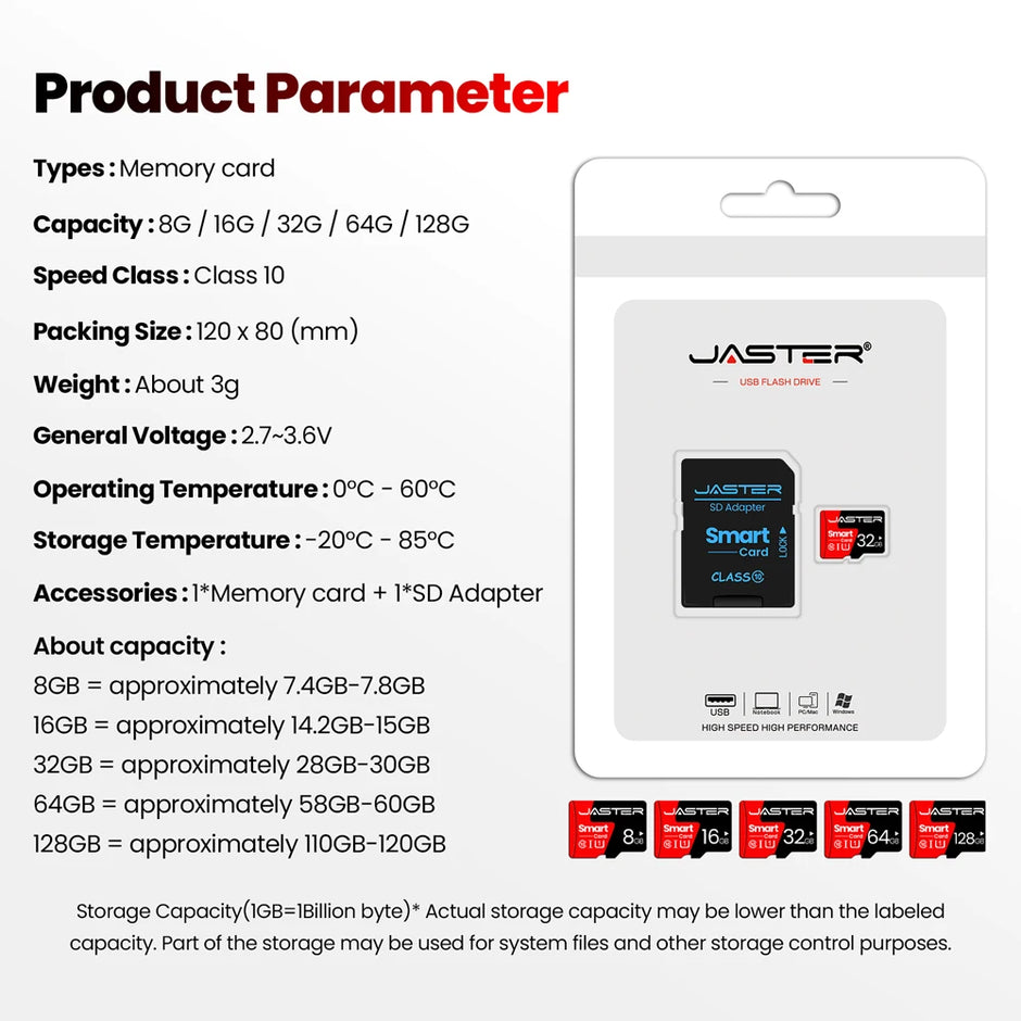 100% Original Memory Card 16GB Class10 A1 TF Card 32GB 64GB 128GB Memory Card for Samrtphone and Table PC Function Car and TV