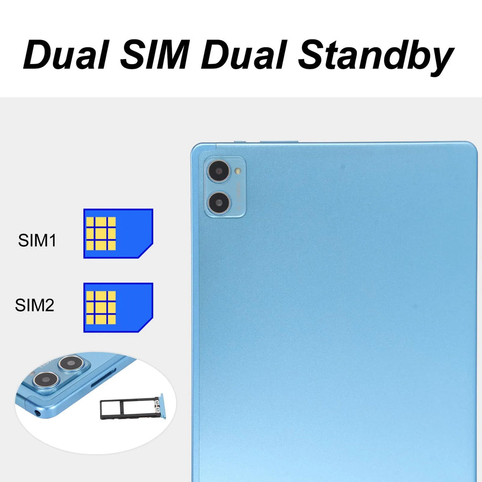 10.1 Inch Tablet 12GB  256GB ROM 10  8800mAh 8MP 20MP Camera 5G WiFi  Tablet for Family Gaming Tablet  Tablet