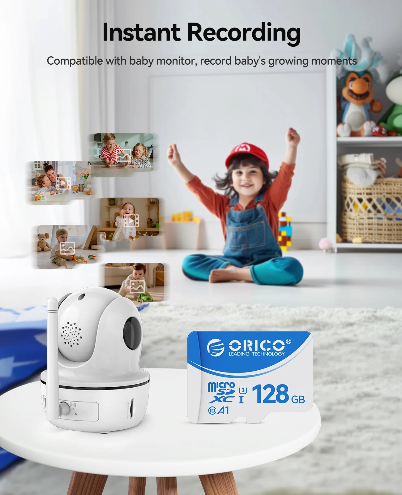 ORICO Original Memory Cards 16GB 32GB 64GB 128GB TF Memory Card A1 U3 Class10 V10 For Camera/Drone/Dash Cam High Speed SD Card