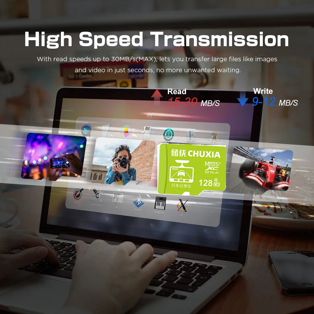 New Original Memory Card 64GB High Speed 128GB 32GB 256GB 16GB Flash Card for Mobile Phone Computer Sport Camcorder SD/TF Card