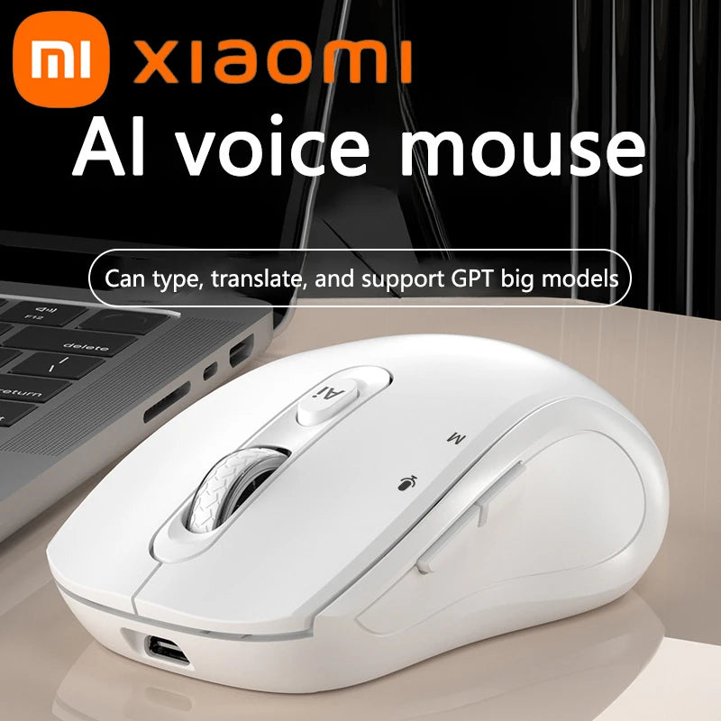 Xiaomi Intelligent Mouse Wireless Bluetooth Dual Mode Mute Rechargeable Mouse Voice Typing Translation Writing Office Universal