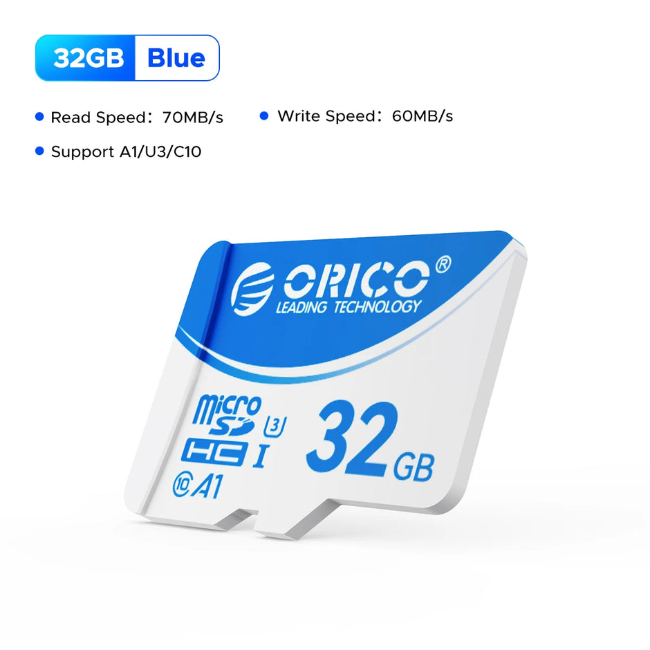 ORICO Original Memory Cards 16GB 32GB 64GB 128GB TF Memory Card A1 U3 Class10 V10 For Camera/Drone/Dash Cam High Speed SD Card