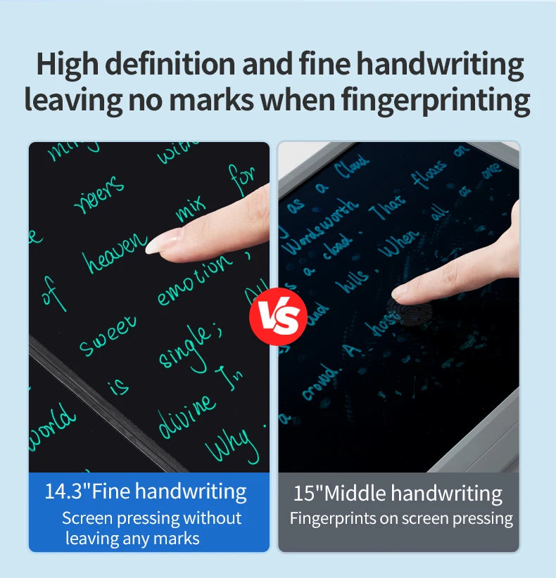 14.3-inch Folding Screen  LCD Superfine Handwriting Writing Board Meeting Magnetic to Eras Drawings Tablet Split screen