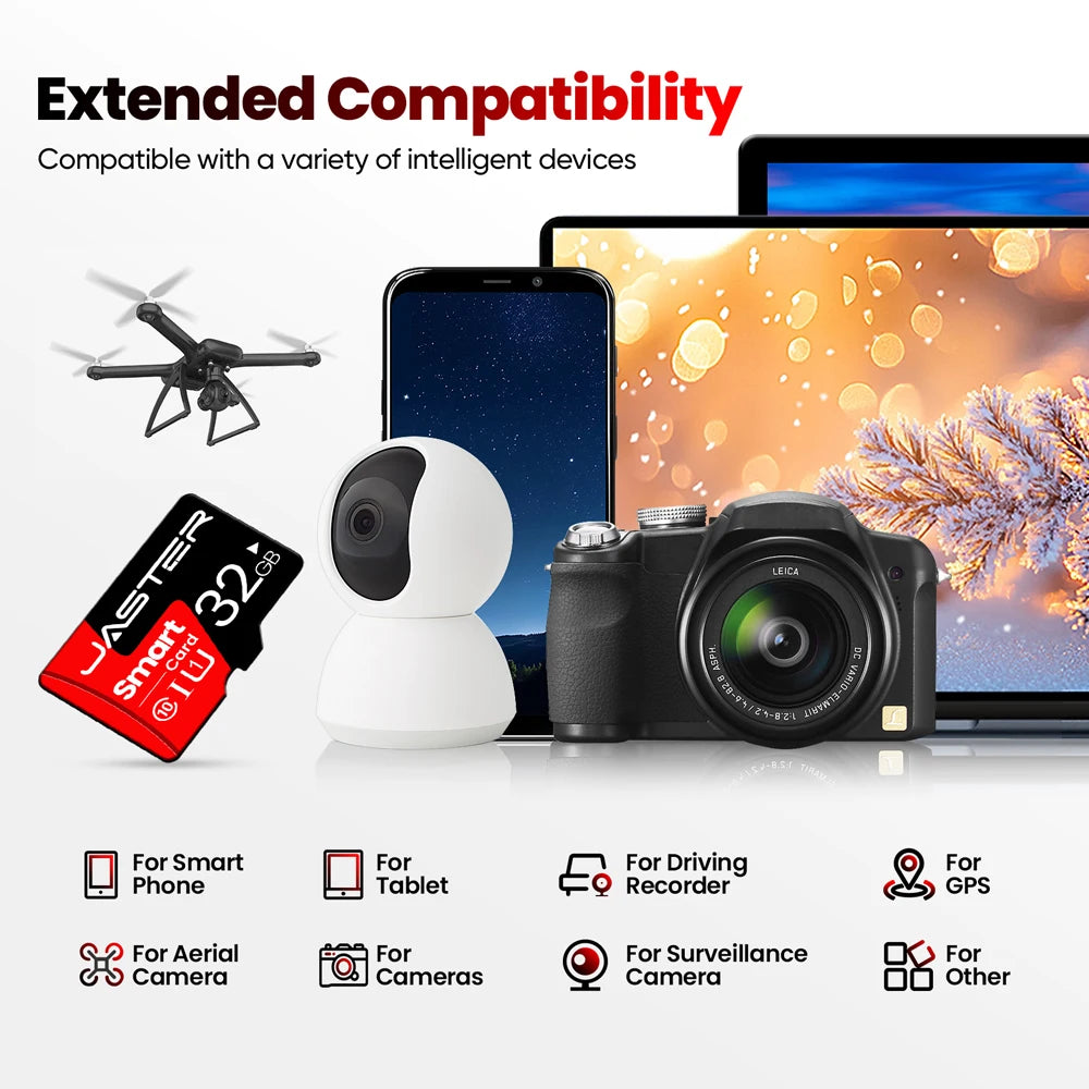 100% Original Memory Card 16GB Class10 A1 TF Card 32GB 64GB 128GB Memory Card for Samrtphone and Table PC Function Car and TV