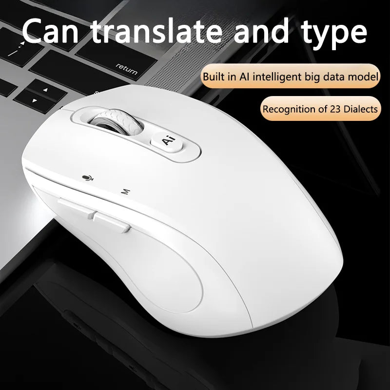 Xiaomi Intelligent Mouse Wireless Bluetooth Dual Mode Mute Rechargeable Mouse Voice Typing Translation Writing Office Universal