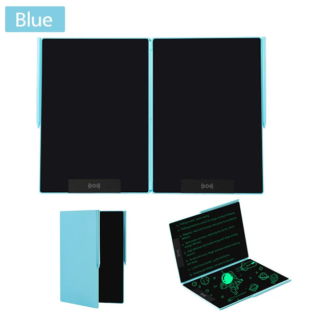 14.3-inch Folding Screen  LCD Superfine Handwriting Writing Board Meeting Magnetic to Eras Drawings Tablet Split screen