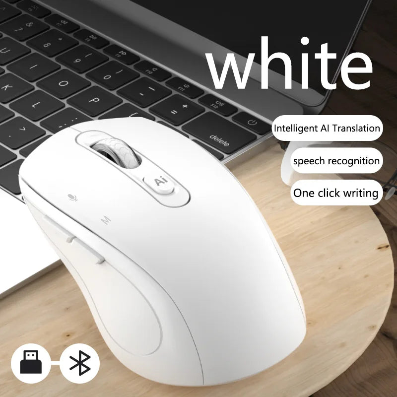 Xiaomi Intelligent Mouse Wireless Bluetooth Dual Mode Mute Rechargeable Mouse Voice Typing Translation Writing Office Universal
