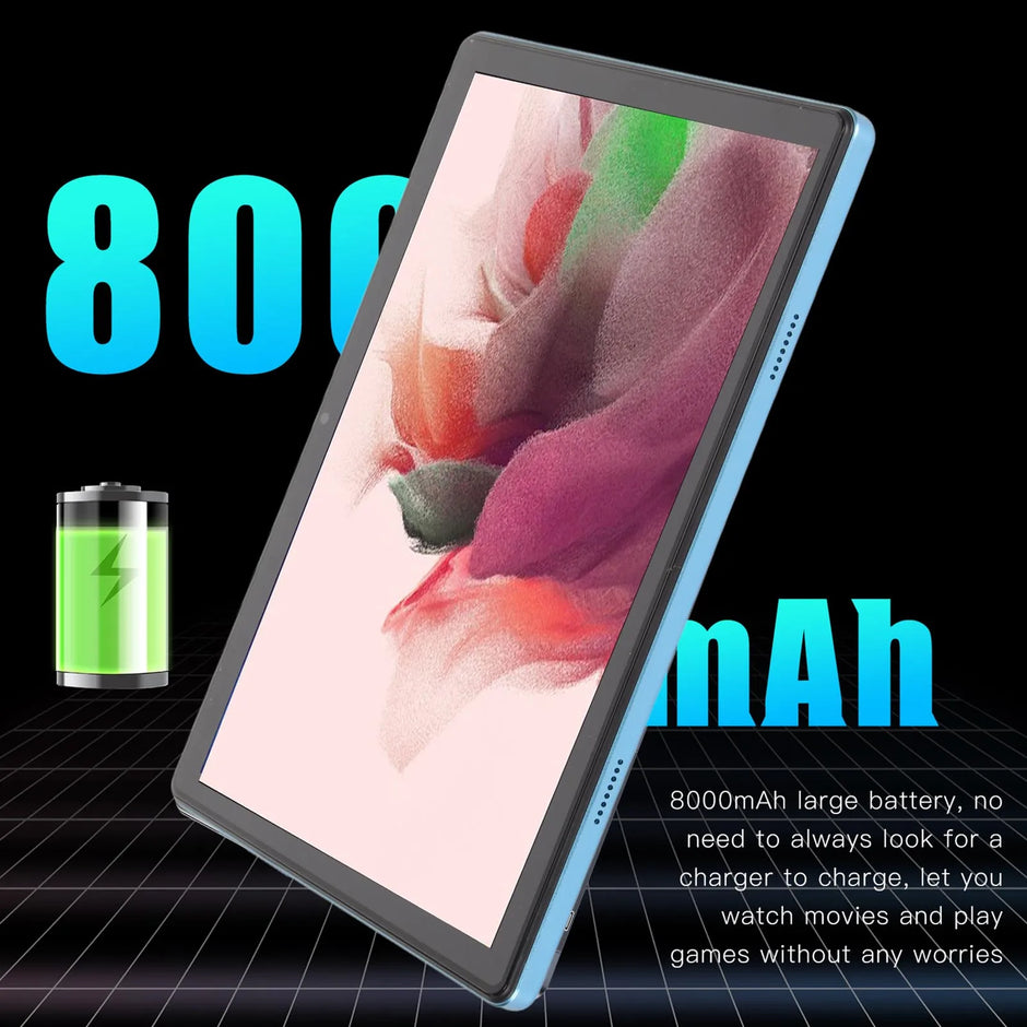 10.1 Inch Tablet 12GB  256GB ROM 10  8800mAh 8MP 20MP Camera 5G WiFi  Tablet for Family Gaming Tablet  Tablet