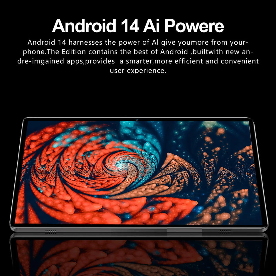 10inch Tablets High-Clear 1960*1200 Dual Camera 8-Core Processor Android 14 Tablets for Home Office Meetings 8GB+256GB