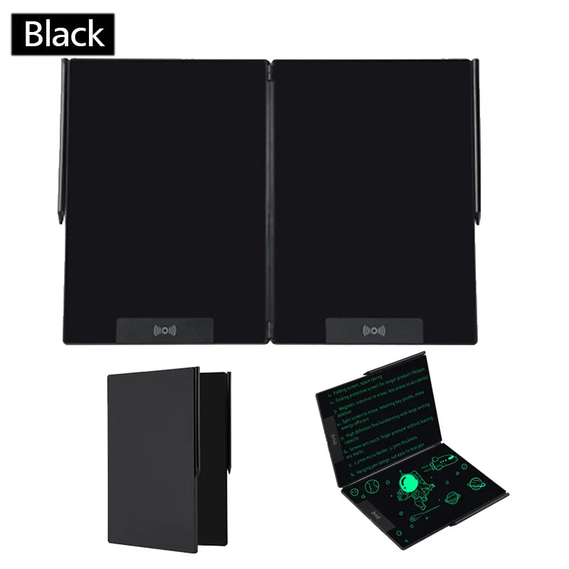 14.3-inch Folding Screen  LCD Superfine Handwriting Writing Board Meeting Magnetic to Eras Drawings Tablet Split screen