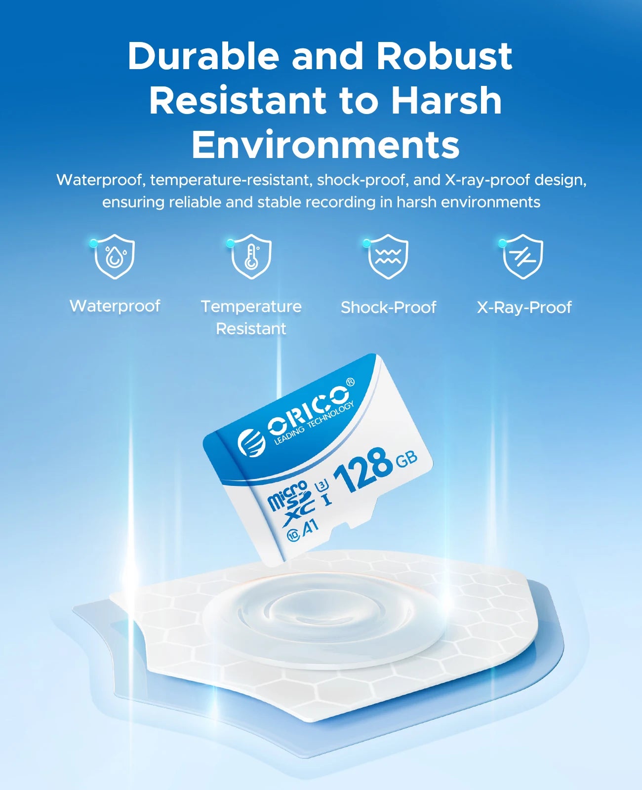 ORICO Original Memory Cards 16GB 32GB 64GB 128GB TF Memory Card A1 U3 Class10 V10 For Camera/Drone/Dash Cam High Speed SD Card