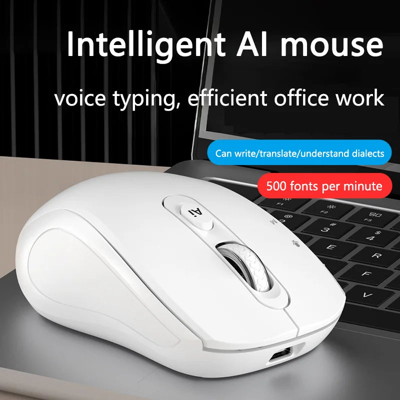 Xiaomi Intelligent Mouse Wireless Bluetooth Dual Mode Mute Rechargeable Mouse Voice Typing Translation Writing Office Universal