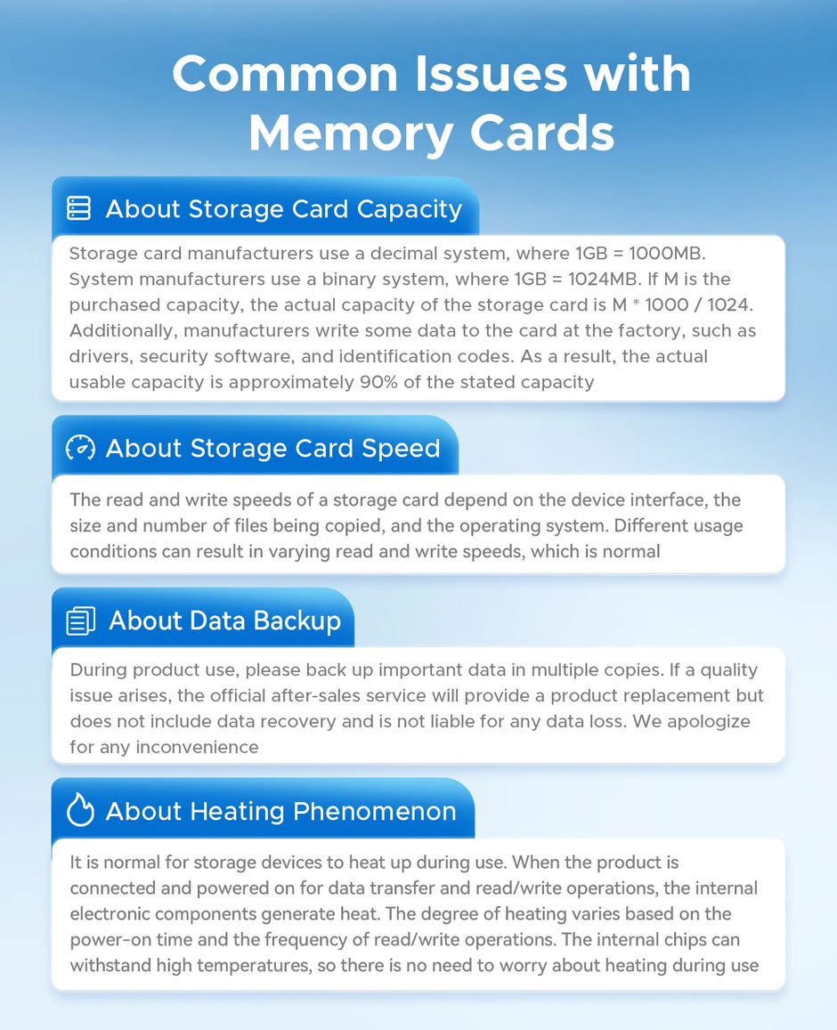 ORICO Original Memory Cards 16GB 32GB 64GB 128GB TF Memory Card A1 U3 Class10 V10 For Camera/Drone/Dash Cam High Speed SD Card