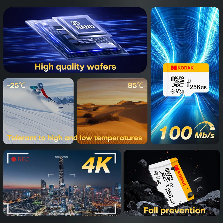 Kodak Original Driving recorder special memory card 64GB car TF small card high speed 32GB format car memory card 128GB