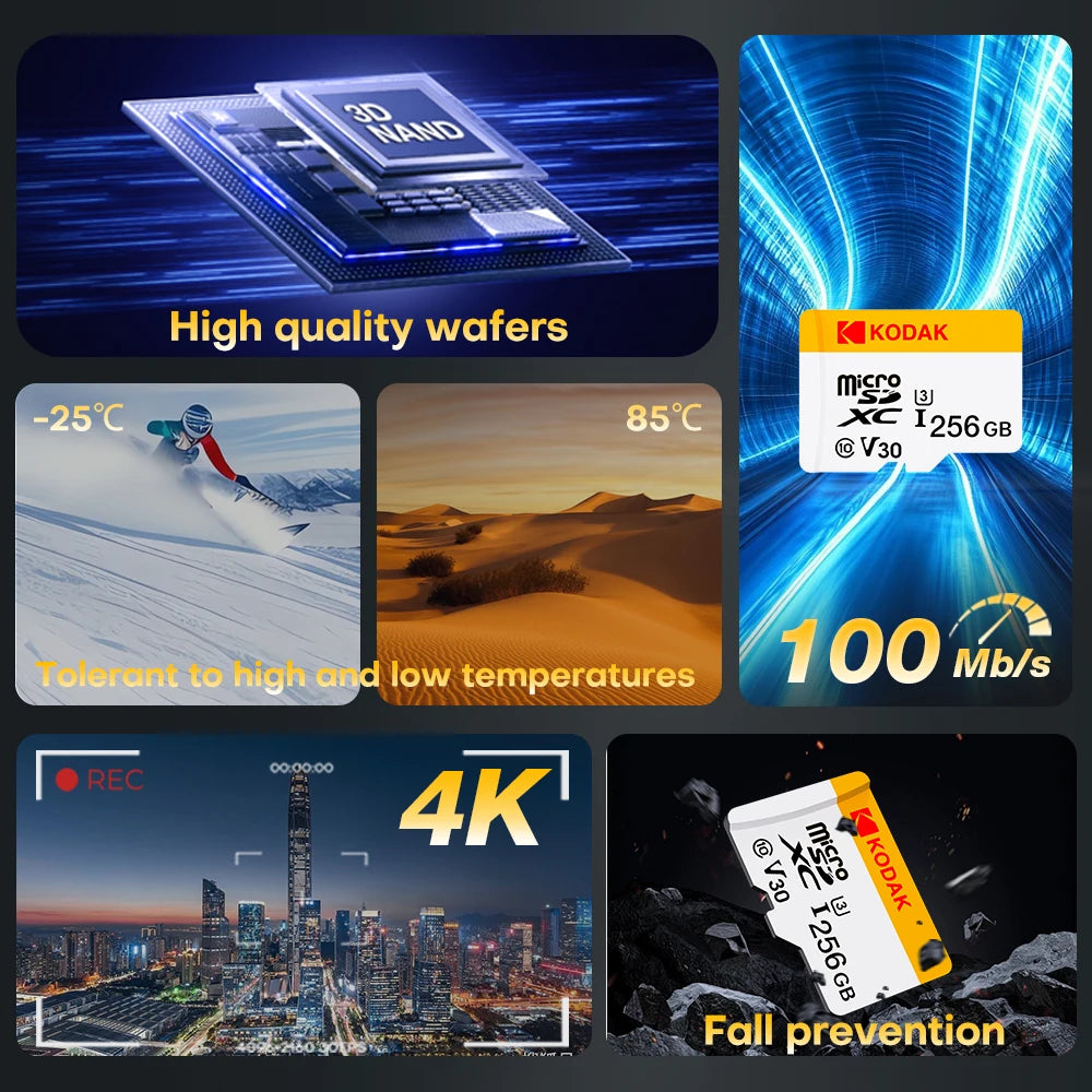 Kodak Original Driving recorder special memory card 64GB car TF small card high speed 32GB format car memory card 128GB