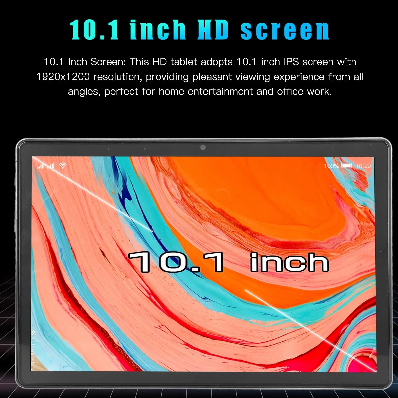 10.1 Inch Tablet 12GB  256GB ROM 10  8800mAh 8MP 20MP Camera 5G WiFi  Tablet for Family Gaming Tablet  Tablet