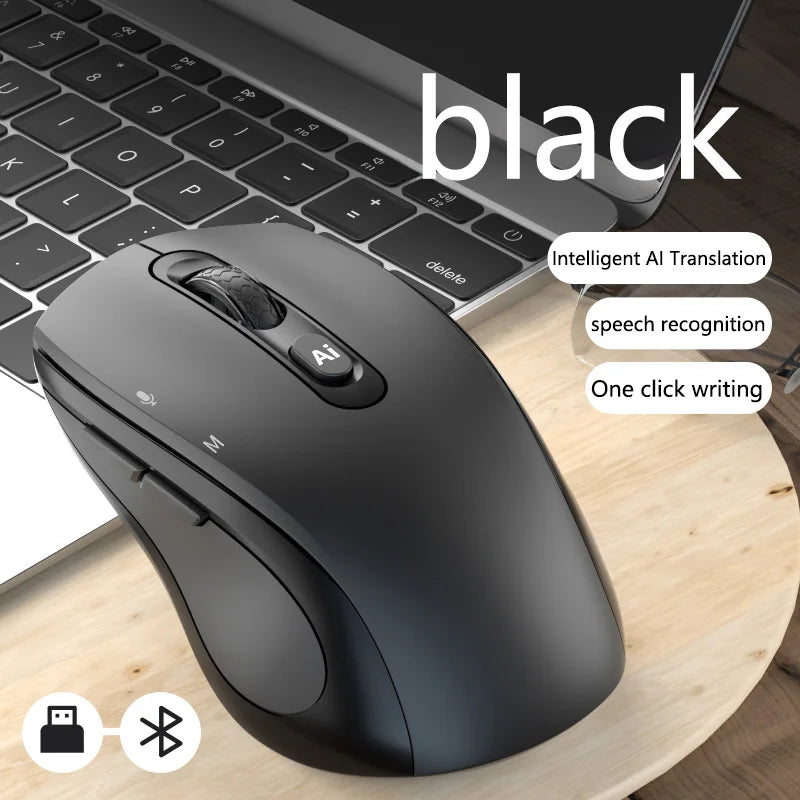 Xiaomi Intelligent Mouse Wireless Bluetooth Dual Mode Mute Rechargeable Mouse Voice Typing Translation Writing Office Universal