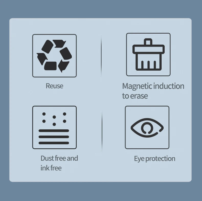 14.3-inch Folding Screen  LCD Superfine Handwriting Writing Board Meeting Magnetic to Eras Drawings Tablet Split screen