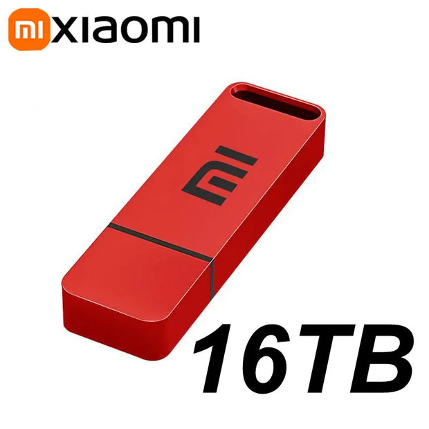 Xiaomi Original Pen Drive 16TB USB 3.2 Flash Drive High-Speed Pen Drive Type-C Metal USB Memory For Computer Storage Devices