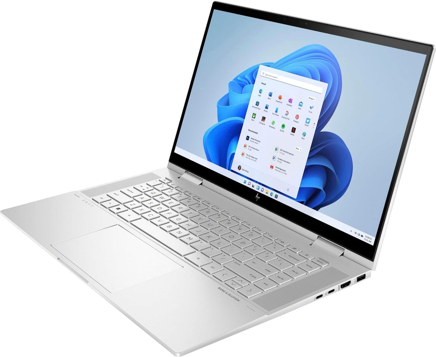 HP Envy 15-EW0013DX X360 Laptop Intel Core i5-12th 15.6-Inch Touch Screen Display Gen 8GB RAM Keyboard Eng Arabic Silver