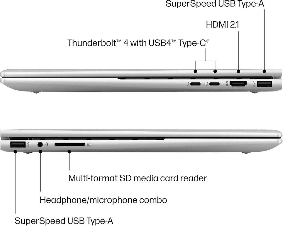 HP Envy 15-EW0013DX X360 Laptop Intel Core i5-12th 15.6-Inch Touch Screen Display Gen 8GB RAM Keyboard Eng Arabic Silver