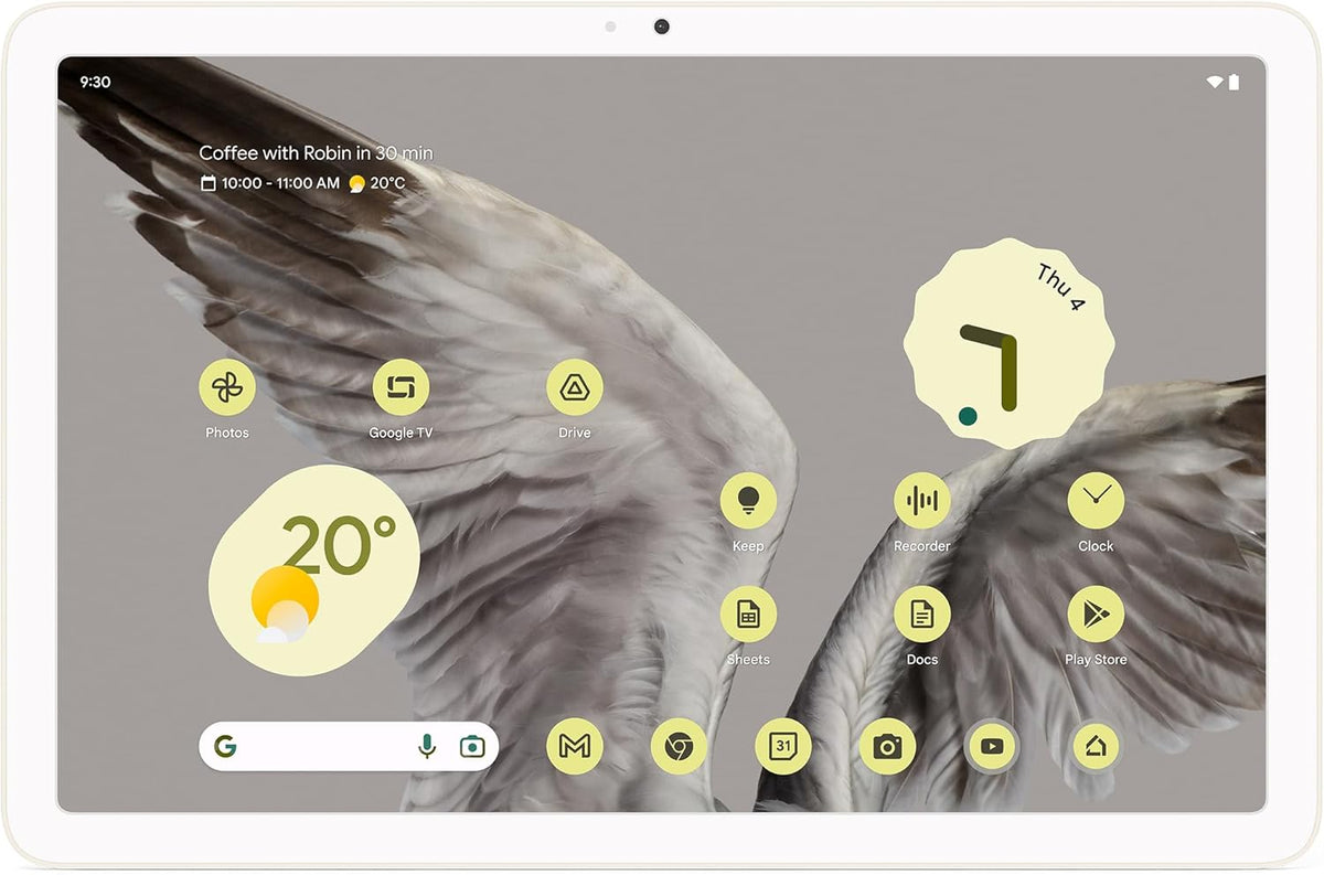 Porcelain Google Pixel Tablet with 11-inch display