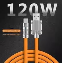 120W Super Fast Charge Type-C Liquid Silicone Cable Quick Charge USB C Lines For - view 7