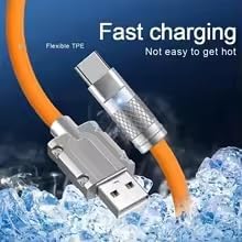 120W Super Fast Charge Type-C Liquid Silicone Cable Quick Charge USB C Lines For - view 6