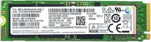 256GB M.2 2280 PCI-Express 3.0 x4 NVMe SSD Solid State Drive MZVLB256HAHQ-000L7( product image