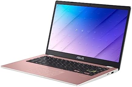 ASUS  E410 Intel Celeron N4020 4GB 128GB eMMC 14 inch HD LED Win 10 Laptop Pink - view 4