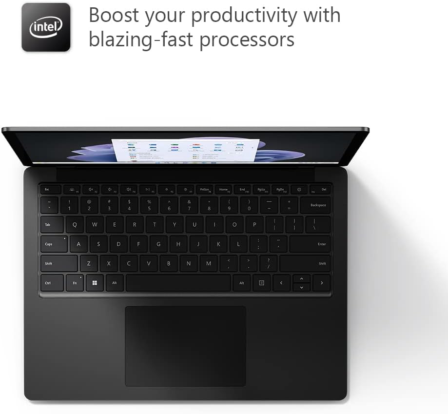 Microsoft Surface Laptop 5 Super-Thin 13.5 Inch Touchscreen Laptop - Black - Int - view 7