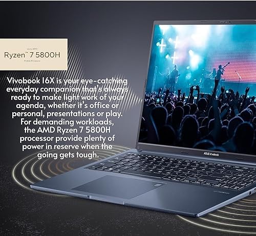 ASUS Vivobook 16 Laptop 2023 Newest 16 inch Display AMD Ryzen 7 5800HS Processor - view 4