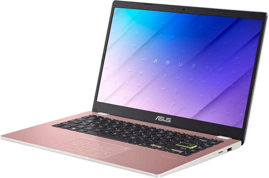 ASUS  E410 Intel Celeron N4020 4GB 128GB eMMC 14 inch HD LED Win 10 Laptop Pink - view 3