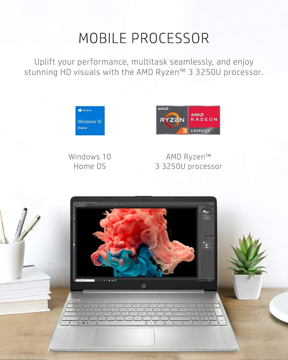 2021 HP 14 Laptop AMD Ryzen 5 5500U 8 GB RAM 256GB SSD 14 inch FHD Display Windo - view 3