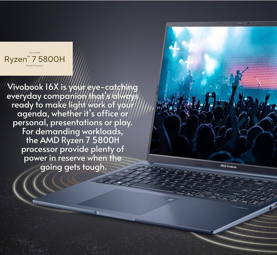 ASUS Vivobook 16 Laptop 2023 Newest 16 inch Display AMD Ryzen 7 5800HS Processor - view 3
