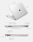 2021 HP 14 Laptop AMD Ryzen 5 5500U 8 GB RAM 256GB SSD 14 inch FHD Display Windo - view 7