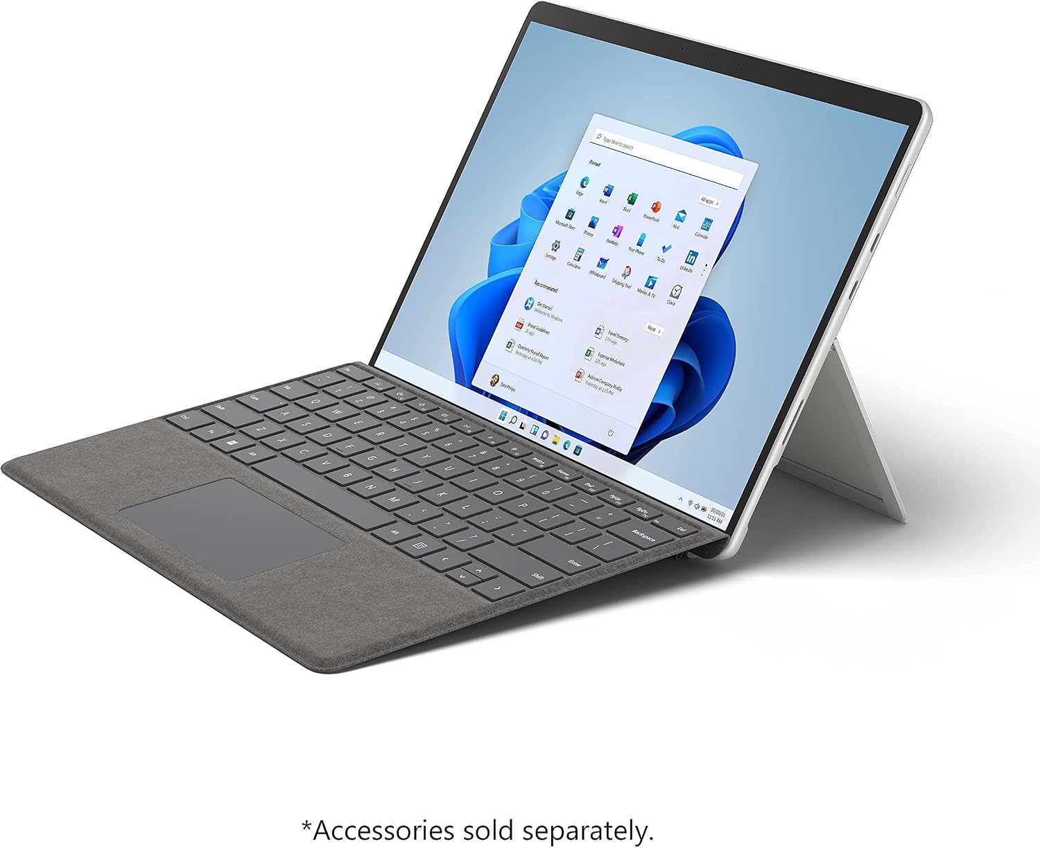 Microsoft Surface Pro 8 ports and adjustable kickstand