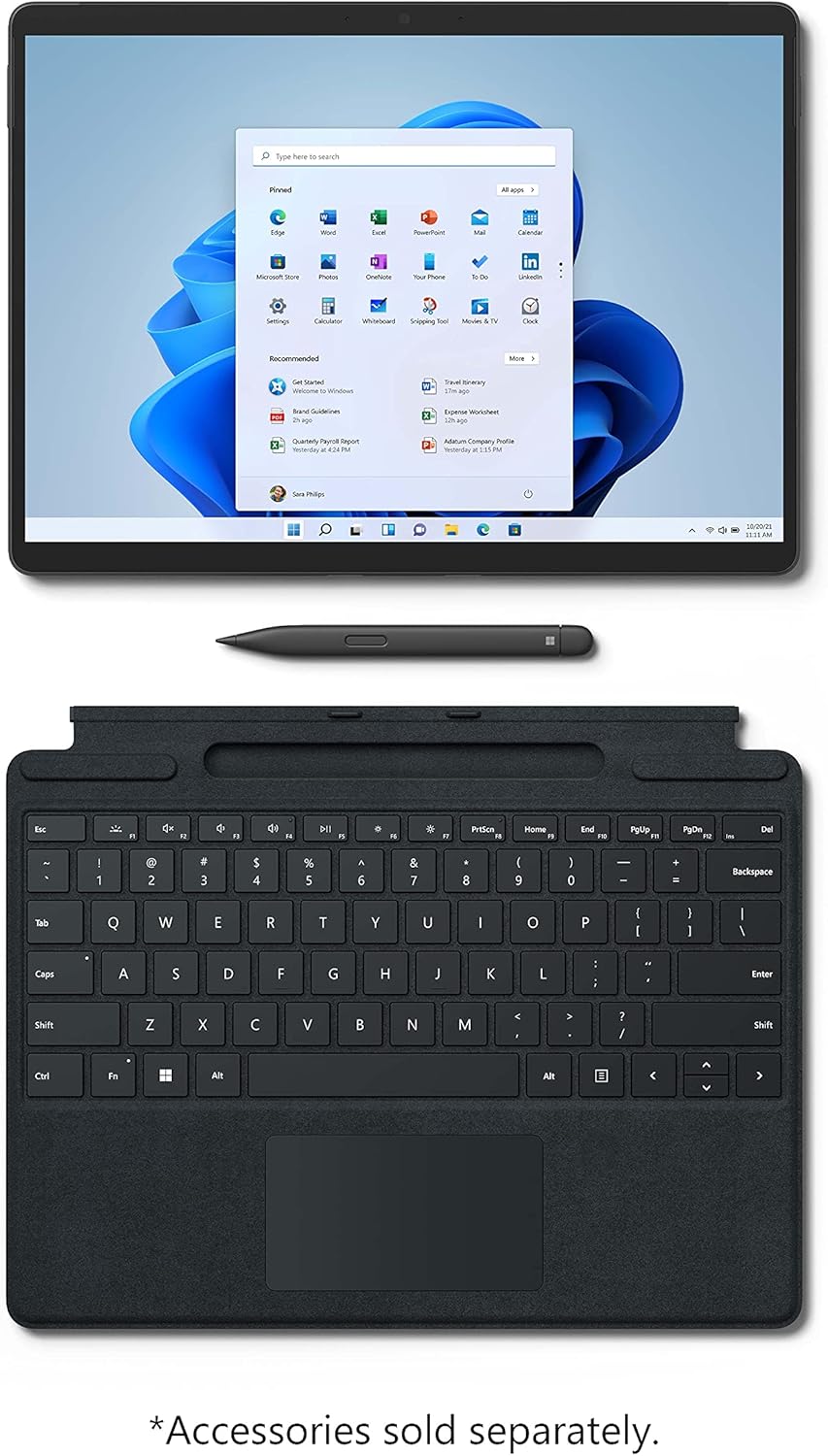 Microsoft  Surface Pro 8 13 Inch 2-in-1 Tablet PC Black Intel Core i5-1145G7 8GB - view 5