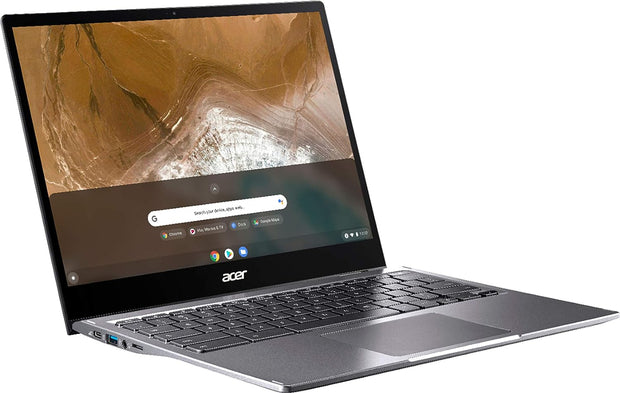 Latest Acer Chromebook Spin 713 14" Touchscreen FHD+ 2-in-1 Laptop VertiView 3:2 Touch - Intel i5-10210U 8GB Memory 256GB SSD Keyboard Eng Arabic Steel Gray