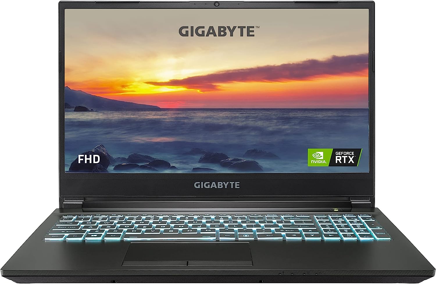 Gigabyte G5 Gaming Laptop With 15.6-Inch FHD IPS Display i5-11400H RAM 16GB 1TB SSD 4GB Graphics NVIDIA GeForce RTX 3050 Keyboard Eng Arabic Black