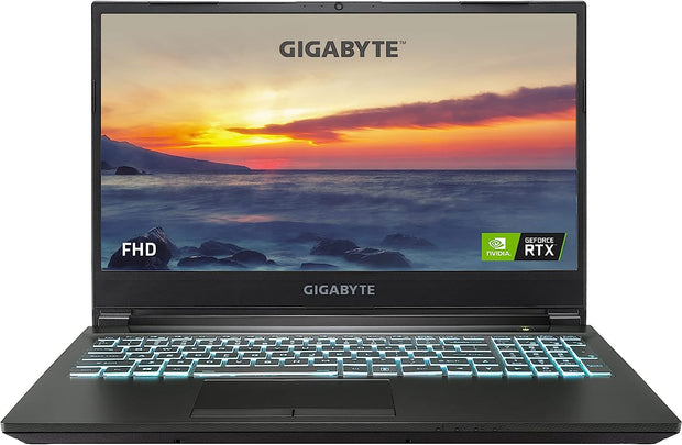 Gigabyte G5 Gaming Laptop With 15.6-Inch FHD IPS Display i5-11400H RAM 16GB 1TB SSD 4GB Graphics NVIDIA GeForce RTX 3050 Keyboard Eng Arabic Black